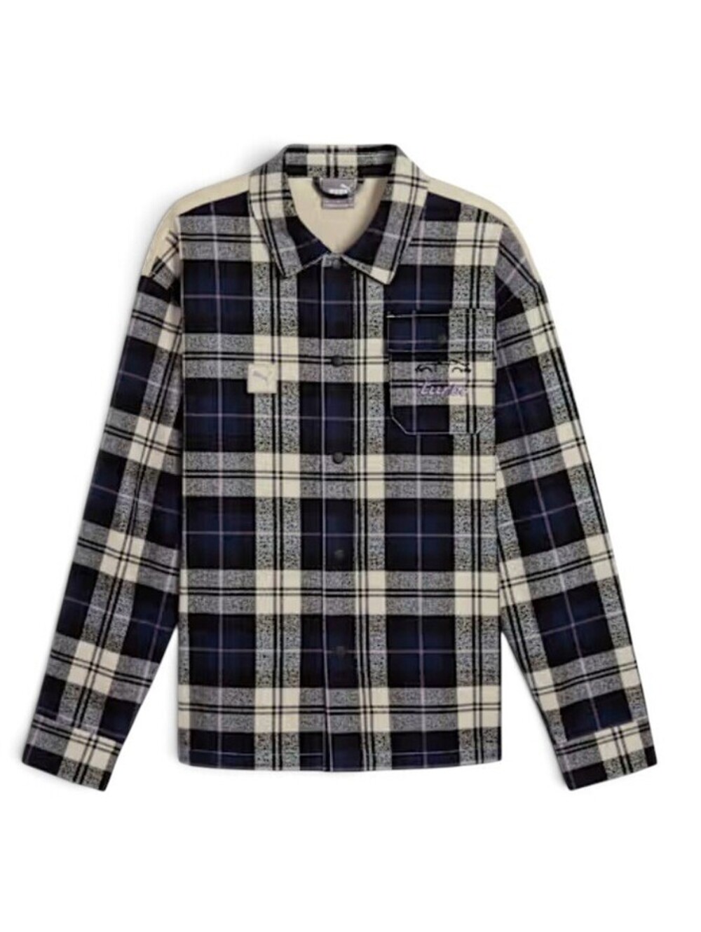 PUMA Porsche Legacy $155 Statement Plaid Flannel Shirt 626364 02 Men's MEDIUM M